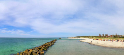 Blick auf den Strand von Wustrow